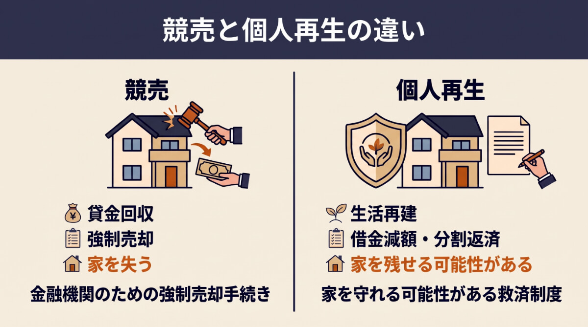 競売と個人再生の違い